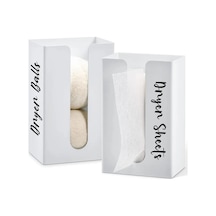 Küçük Gri Çok Amaçlı Kurutma Topları Tutucu Duvara Monte Kurutma Makinesi Kağıt Dispenseri Çamaşır Odası Sabunu Kumaş Yumuşatıcı Dispenseri Doku Kabı