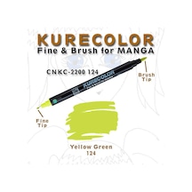 Zig Kurecolor Brush For Manga Çizim Kalemi 124 Yellow Green