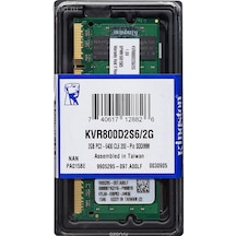 Kingston KVR800D2S6/2G 2 GB DDR2 SODIMM 800 MHz Notebook Bellek