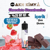 Chocolate Strawberries Yoğun Dıy Kit Çilek Çikolata Gıda Aroması %25 Oranda Aroma İçerir Hazır Değildir 60 Ml