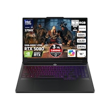 Lenovo Legion Pro7 16IAX10H 83F5004STRHMF51 U9-275HX 48 GB 1 TB SSD 16 GB RTX5080 16" W10H WQXGA Dizüstü Bilgisayar