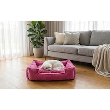 Brt Pet Kedi Yatağı, Küçük Irk Köpek Yatağı 60x45 Pembe