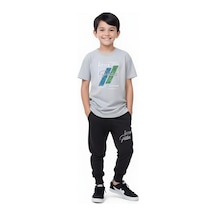 Fyk Kids Erkek Çocuk Mevsimlik Positive Baskılı Alt-üst Takım Gri