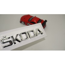 Skoda Bagaj Krom ABS 3M 3D Yazı Logo Amblem