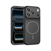 İphone 17 Pro Kılıf M-safe Şarj Özellikli Kamera Korumalı Formen Kapak Siyah