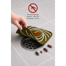 Kahverengi Renk Delikli Silikon Kötü Koku Önleyici Banyo Mutfak Lavabo Koku Önleyici Sızdırmaz Ped