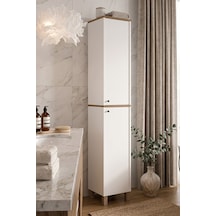 Nord Çok Amaçlı Dolap Mutfak Kiler Banyo Dolabı 195cm Sepet-beyaz Nd12-sw Beyaz