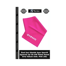 Delux Serisi Ce-100 Plates Bandı Orta Vakum Amb. Pink 40 Stretching Kondisyon Esneme İpi Pembe