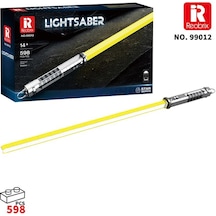 Reobrix 99012 Işın Kılıcı Sarı Yaratıcı Yapı Blok Seti Building Blocks Lightsaber - 598 Parça