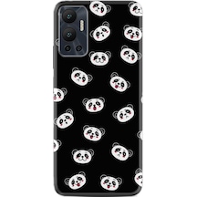 Infinix Hot 12 Kılıf Silikon Desen Özel Seri Panda Suratları 1773