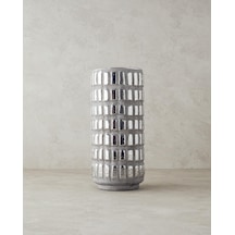 Glossy Stoneware Vazo Silver Diğer