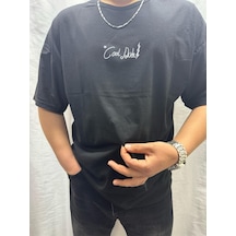 Startmore Arasmen Premium Oversize Unisex Basic T-shirt Siyah