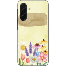 Samsung Galaxy A36 Uyumlu Sulu Boya Dokulu Vazoda Çiçek Desenli Baskılı Silikon Kılıf Renkli