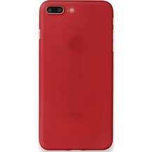 Apple Uyumlu   iPhone 8 Plus Kılıf Pp Ultra İnce Kapak - Kırmızı