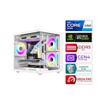 Xaser Kratos X60 Ultra 5 225F 32 GB 1 TB M.2 Nvme SSD 8 GB RTX5060 Masaüstü Oyuncu Bilgisayarı