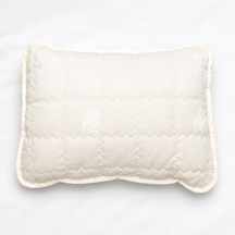 %100 Woolmark Doğal Yün Bebek Uyku Yastığı Tela Çantalı 35x45 CM