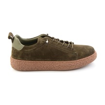 Bambi Haki Süet Hakiki Deri Kadın Sneaker K01822268402