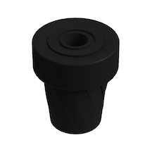 Cateksss Baston Lastiği Kanedyen Koltuk Değneği Lastiği 19 Mm Siyah - Yürüme Aparatı & Bastonlar - 48 Li Paket