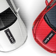 Mitsubishi Canter Markalı Logolu Kaput Şerit Sticker Lüks Model