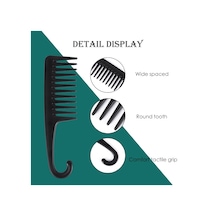 Ucuz Renkli Geniş Diş Az Saç Dökülmesi Tarak Saç Ürünleri Anti-statik Duş Tarağı Detangle Saç Tarak Kanca Fırçası Ile Kadınlar Için