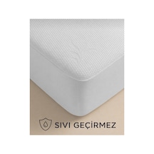 Sıvı Geçirmez Yatak Alezi Su Geçirmez Fitted Lastikli Yatak Koruyucu Ped Beyaz