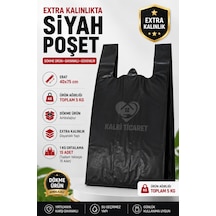 Ekstra Kalın Siyah Poşet 40x75 Cm Dayanıklı Dökme Poşet 5 Kg