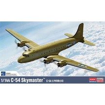Academy 12652 1/144 Usaaf C-54 Skymaster, Askeri Yolcu Uçağı, Plastik Model Kiti-59174