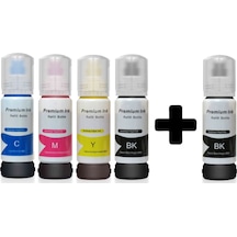Epson Ecotank L3252 101 103 Uyumlu Mürekkep Seti 5x70ml + Extra Siyah