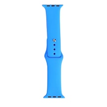 Effox Watch 38mm Band Serisi Klasik Kordon Silikon Strap Kayış-mavi