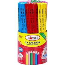 Fatih Kurşun Kalem Jumbo Üçgen Başlangıç Kalemi Renkli Çok Renkli