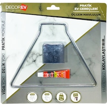 DECOREV HAVLULUK UCGEN METAL KROM DC-4778