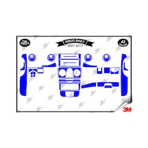 İveco Daily 2007-2013 Torpido Konsol Trim Göğüs Maun Kaplama Set 42 Parça Mavi