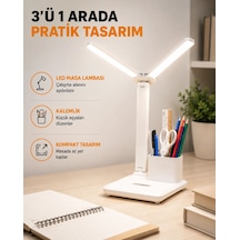 Led Işıklı Masa Lambası - Göz Yormayan, Kısılabilir Ve Esnek Başlıklı Yeni Nesil Diğer