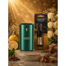 Areon Aromatik Difüzör Yeşil Klasik Metal + Aurum
