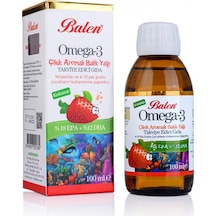 Balen Çilek Aromalı Omega 3 Balık Yağı 100 ML