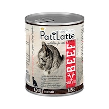 Pati Latte Sıgır Etli Konserve Yetişkin Kedi Maması 24 x 415 G