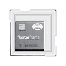 Lexroo Ampersand Ahşap Paneller İçin Floaterframe 17,72 Cm Derinlik, Kalın, 15,72 X 15,72 Cm, Beyaz