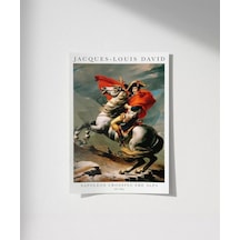 Çerçevesiz Poster Jacques Louis David Napolyon Alpleri Geçerken