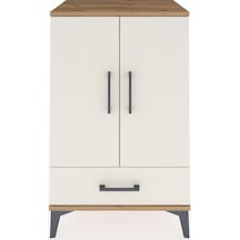 Hyperion Komodin 3 Raflı Tek Çekmeceli 2 Kapaklı 60x44x96 Çam... Çam
