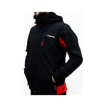 Mudwill Softshell Erkek Mont Ceket Kırmızı-Siyah