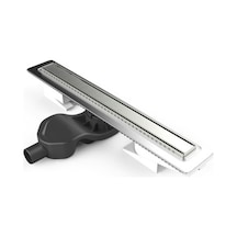 VitrA 5701216 Elegant V-Flow Dk100 60 Cm Duş Kanalı, Krom, Yandan Diğer