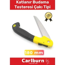 Premium Paslanmaz Çelik Dayanıklı Döner Saplı Ergonomik 180 Mm Katlanır Budama Testeresi Çakı Tipi
