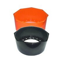 Kraken Tüp Altlık Tas 184MM. Düz. Plastik Siyah - Turuncu
