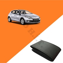 Renault Megane 3 Uyumlu Deri Direksiyon Kılıfı Kaliteli Dikmeli Siyah