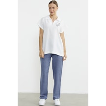 Sementa Polo Yaka Keten Görüntülü Takım - Indigo Indigo