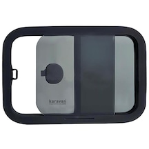 Sürgülü Karavan Camı 50x30cm Oval Köşe Yerli-69 Çok Renkli