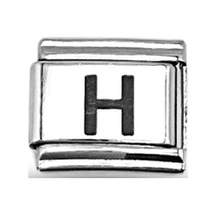 H Harf Charm, Çelik Bileklik Aksesuarı, Kişiye Özel Harf Modülü, Minimal & Şık Tasarım