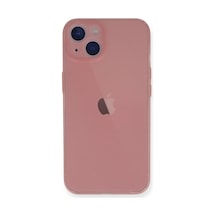 Apple Uyumlu iPhone 14 Plus Kılıf Pp Ultra İnce Kapak Pembe,