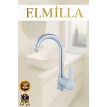 Krom Armut Delta Kol Baston Borulu Banyo Lavabo Bataryası Çeşmesi Musluğu Çift Su Girişli