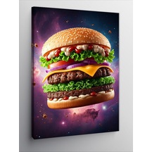 Kanvas Tablo Renklerin Canlı Burgeri 70cmx100cm